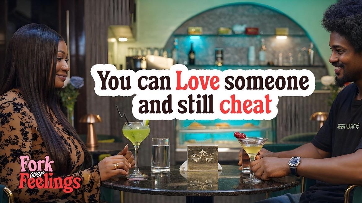 Nancycee and Udo on the first date of Fork Over Feelings